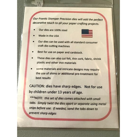 Frantic Stamper Precision Cutting Dies Easter Eggs #1 Set of 2 - New - Picture 2 of 2